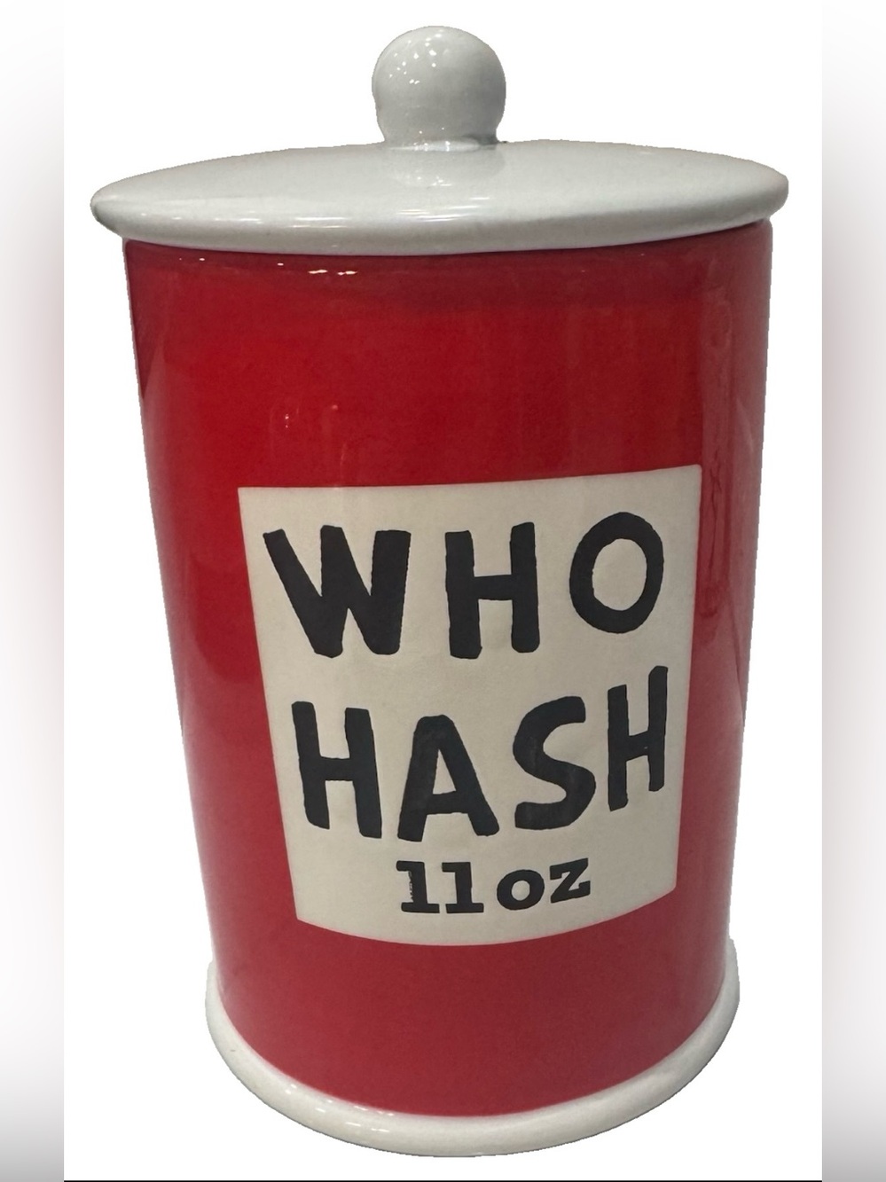 The Grinch Christmas Holiday Canister/Cookie Jar “Who Hash” NWT